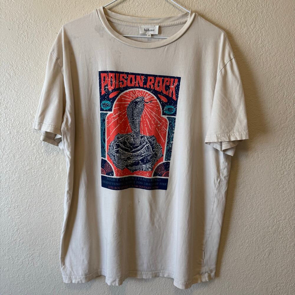 Böhme Poison Rock Oversized Graphic T-Shirt Size Medium